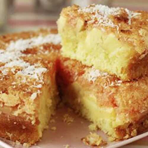 Gâteau aux pommes et noix de coco au thermomix - recette facile.