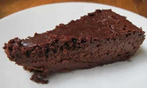 Gateau chocolat sans farine - un délicieux gâteau au chocolat.