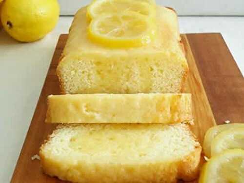 Gateau citron faible calories - Cake au citron light. facile et rapide.