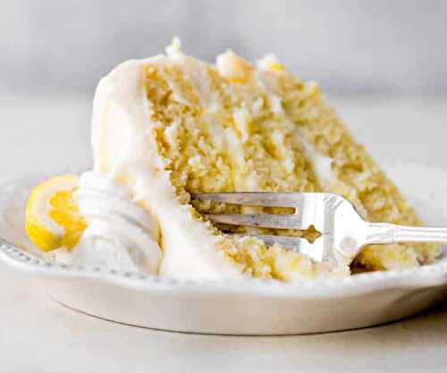 Gâteau magique au citron au thermomix - cake léger au citron