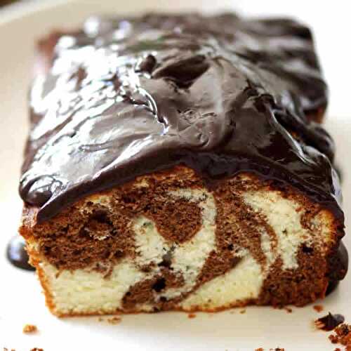 Gâteau marbré chocolat au thermomix - gâteau moelleux au chocolat.
