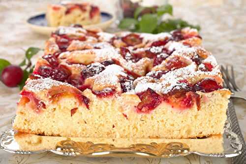 Gâteau moelleux aux prunes - pour votre dessert de la saison.