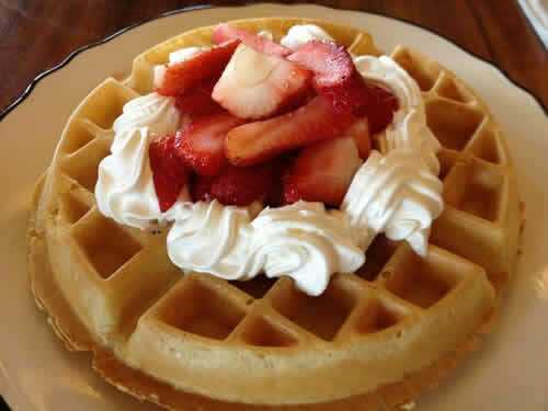 Gaufre creme fraiche - recette facile pour un délicieux goûter.