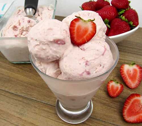 Glace à la fraise et mascarpone facile - un délice pour votre dessert