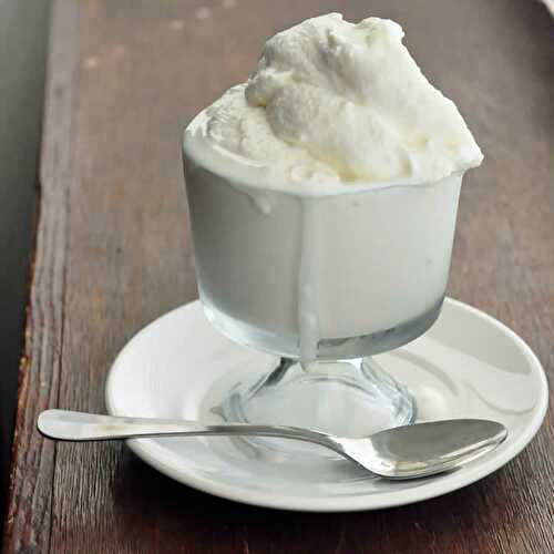 Glace au yaourt avec thermomix - recette thermomix facile.