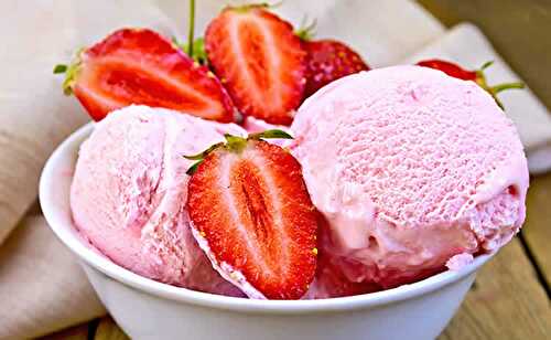 Glace fraise facile au thermomix - recette thermomix.