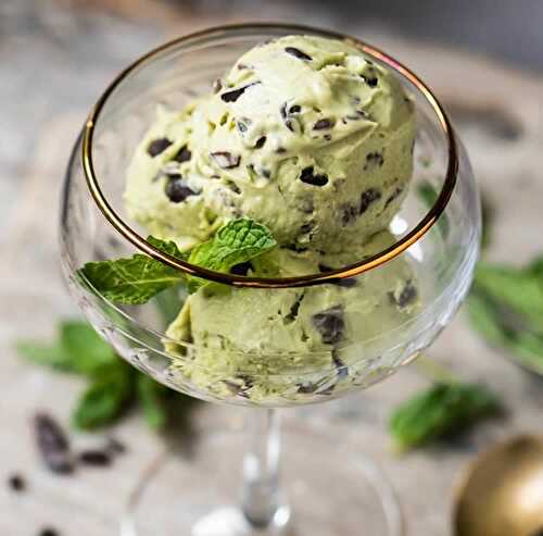 Glace menthe et chocolat au thermomix - dessert thermomix.