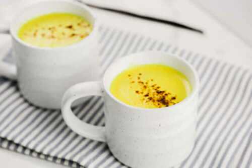 Golden latte lait d'or au curcuma avec thermomix - recette thermomix.