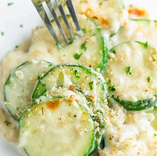 Gratin courgettes au fromage - plat au four pour votre dîner ce soir