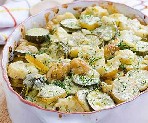 Gratin courgettes et pommes de terre - plat au four pour votre plat principal