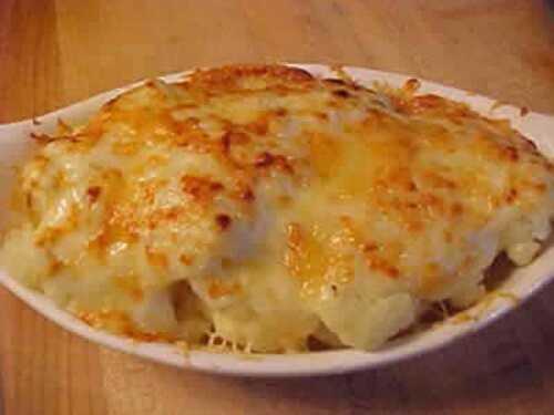 Gratin de chou fleur avec thermomix - recette facile.