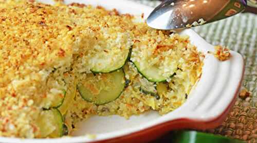 Gratin de courgettes avec thermomix - recette thermomix.