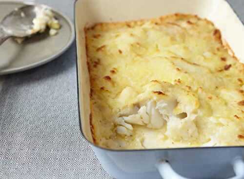 Gratin pommes de terre et cabillaud au cookeo - plat de dîner.