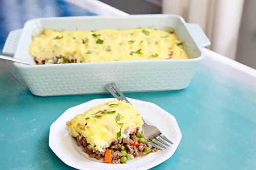 Hachis parmentier de boeuf au thermomix - un délicieux plat au four.