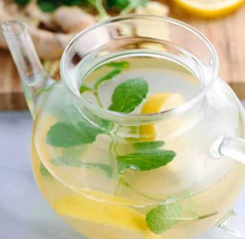 Infusion au citron gingembre et menthe au thermomix