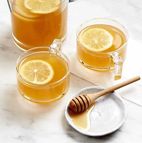 Infusion de citron et de camomille - boisson contre les ballonnements