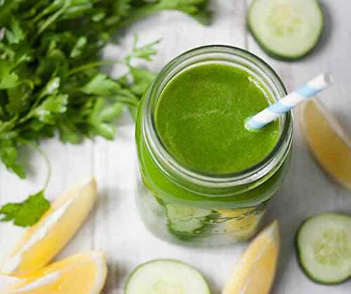 Jus detox vert au thermomix - pour purifier votre corps