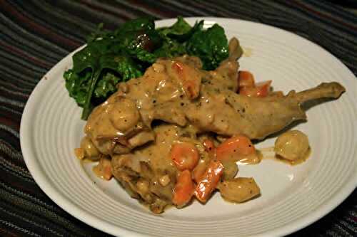 Lapin avec carottes et sauce au thermomix - recette thermomix.