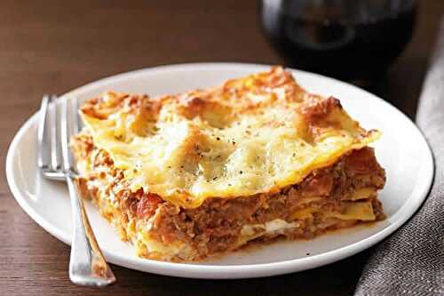 Lasagne viande hachee et creme fraiche - recette cuisine facile