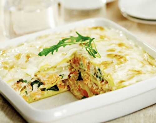 Lasagnes au saumon et epinards - recette facile pour votre plat.