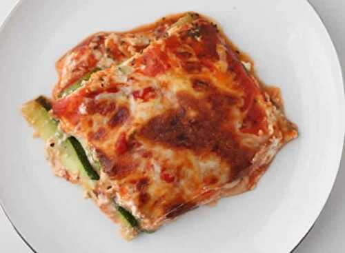 Lasagnes au thon et courgettes au thermomix - plat principal