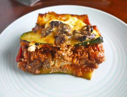 Lasagnes courgettes bolognaise - recette facile faite maison.