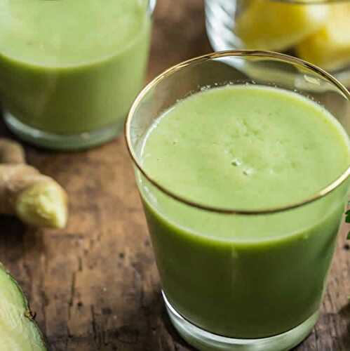 Le parfait smoothie vert au thermomix - une bonne digestion et détox.