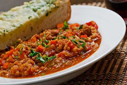 Lentilles chorizo cookeo - un plat de déjeuner pour toute la famille.