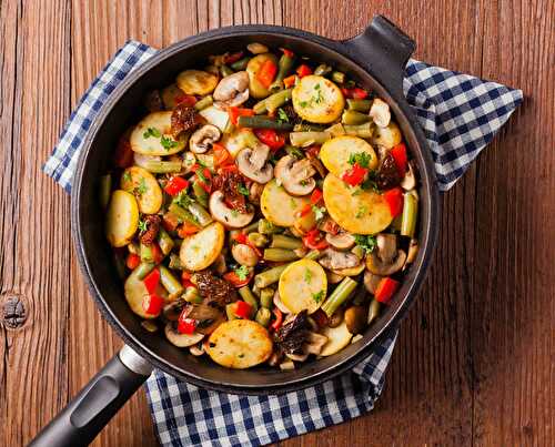 Ma poêlée de légumes - un délicieux plat de légumes variés.