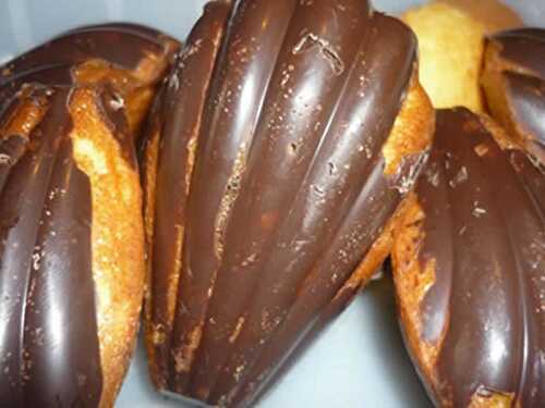 Madeleine en coque de chocolat avec thermomix - recette facile.