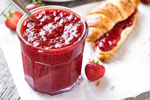 Marmelade de fraise au thermomix - confiture pour vos pains et croissants