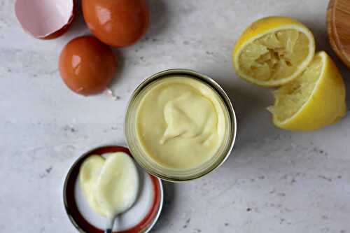 Mayonnaise citronnée au thermomix - recette thermomix.