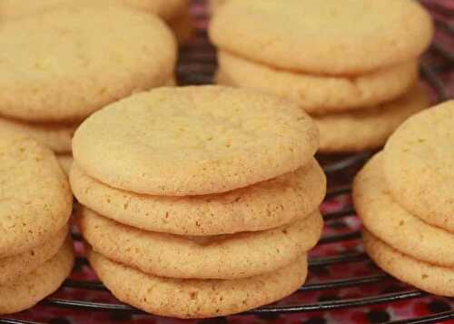 Meilleur biscuit sablé à la vanille - des gaufrettes à la vanille croquantes