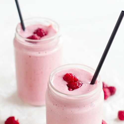 Milkshake fraise vanille au thermomix - recette smoothie thermomix facile.