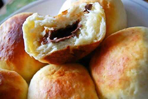 Mini brioche fourrée au chocolat au thermomix - recette thermomix.