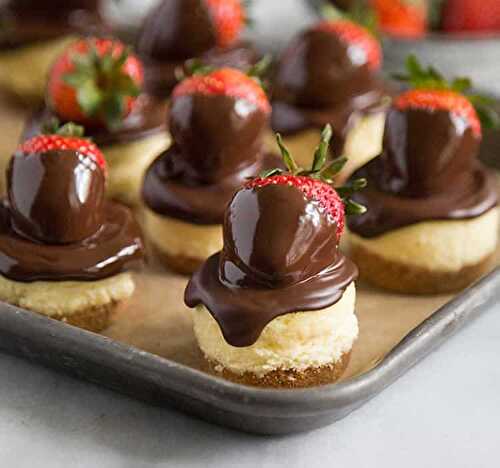 Mini cheesecake au chocolat et fromage - mini gâteaux au chocolat