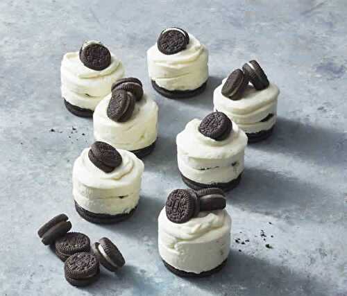 Mini cheesecake oreo au thermomix - le dessert au thermomix.