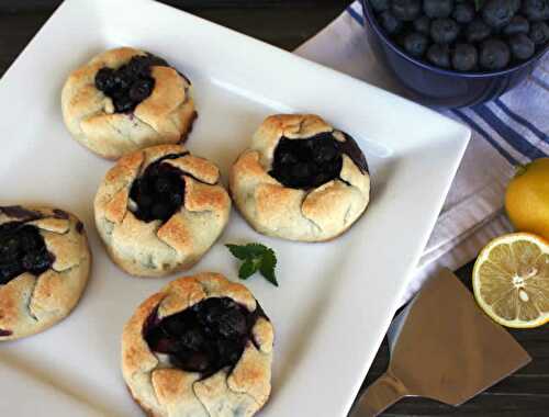 Mini Galettes aux myrtilles - un gâteau pour votre goûter.