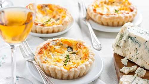 Mini quiche au potiron et au fromage - votre apéritif.