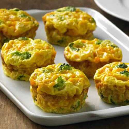 Mini quiches aux légumes sans pâte - accompagner votre repas ou soupe