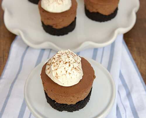 Mini tarte au chocolat sans cuisson - pour votre dessert.