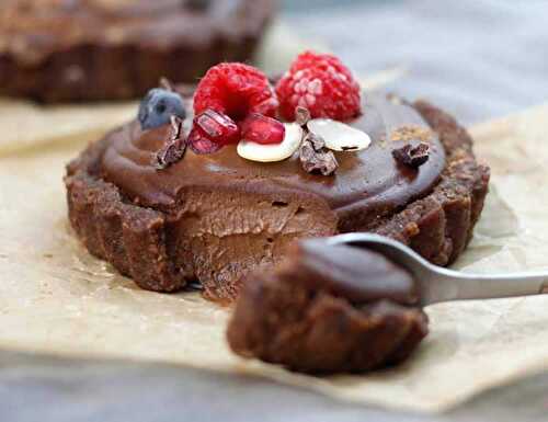 Mini tartes au chocolat et amande - gâteau pour votre dessert
