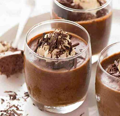 Mousse au chocolat en verrines - pour votre dessert