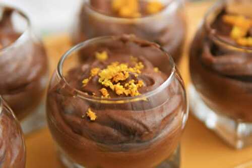 Mousse au chocolat fleur oranger avec thermomix - recette facile