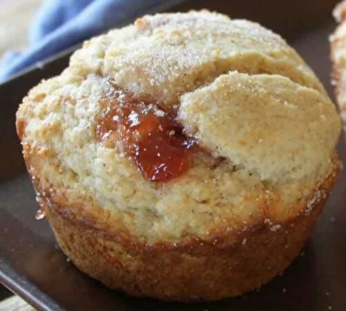 Muffin à la confiture et cannelle ww - 4 SP par personne.