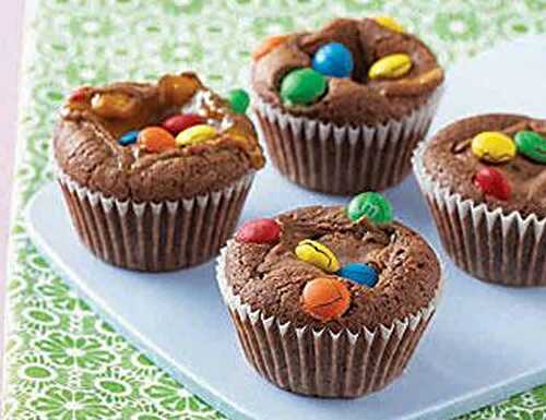 Muffin chocolat et m&m's au thermomix - recette thermomix facile.