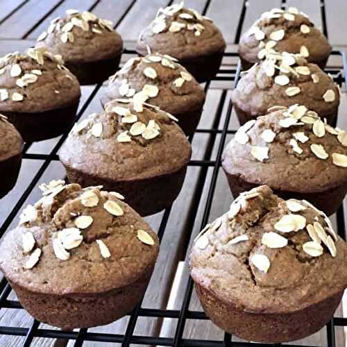 Muffins à l'avoine et bananes ww - un gâteau moelleux à 3 SP.