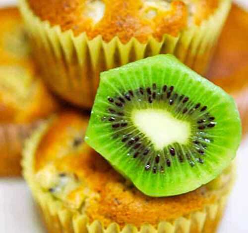 Muffins au kiwi - un délice moelleux pour votre goûter