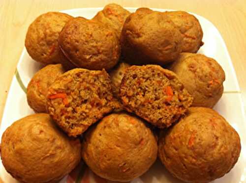 Muffins aux carottes avec thermomix - recette facile.