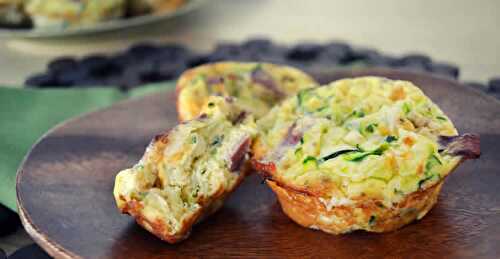 Muffins aux courgettes et bacon au thermomix - recette thermomix.